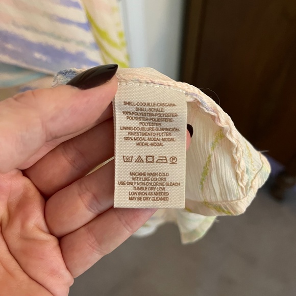 Free People True To You Maxi Skirt Sheer Striped High Waist L - Picture 7 of 15